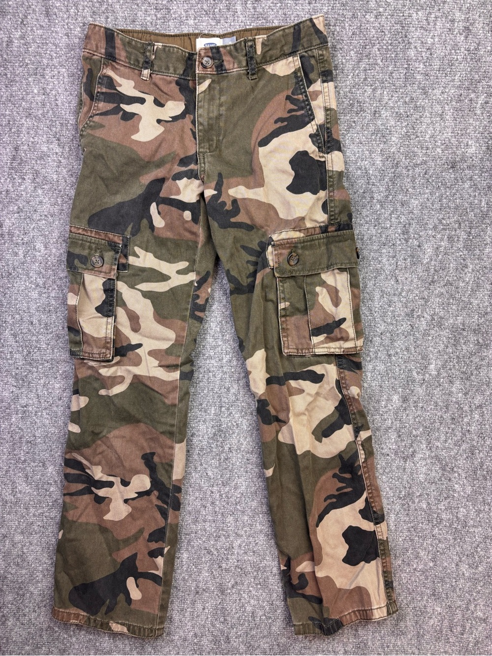 Old Navy Boys Camo Cargo Pants Size 12 Adjustable Waist